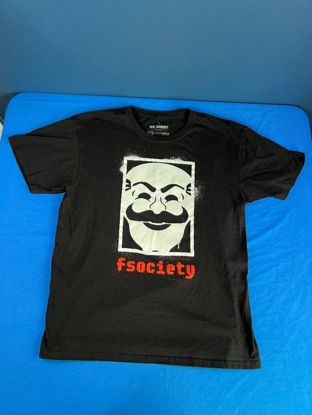 Loot Crate Exclusive Mr Robot fsociety T-Shirt Size Large